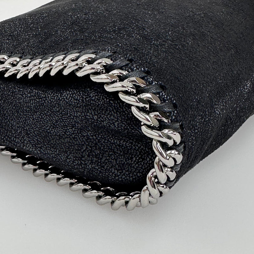 Stella McCartney Borsa a spalla Falabella Mini in eco suede nera