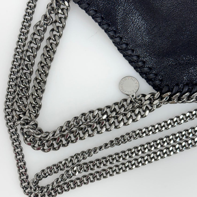 Stella McCartney Borsa a spalla Falabella Mini in eco suede nera