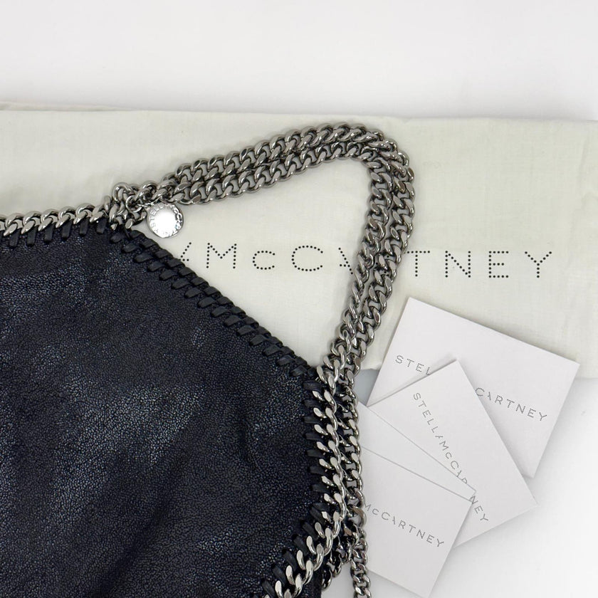 Stella McCartney Borsa a spalla Falabella Mini in eco suede nera