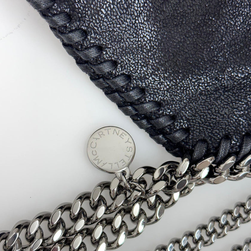 Stella McCartney Borsa a spalla Falabella Mini in eco suede nera