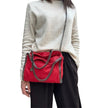Stella McCartney Borsa a spalla Falabella Mini in eco suede rossa