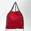 Stella McCartney Borsa a spalla Falabella Mini in eco suede rossa
