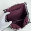 Stella McCartney Falabella Borsa a Fold Over Grigio Chiaro e Bordeaux