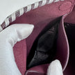 Stella McCartney Falabella Borsa a Fold Over Grigio Chiaro e Bordeaux