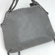 Stella McCartney Falabella Borsa a Fold Over Grigio Chiaro e Bordeaux