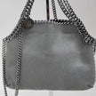 Stella McCartney Falabella Borsa a Fold Over Grigio Chiaro e Bordeaux