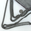 Stella McCartney Falabella Borsa a Fold Over Grigio Chiaro e Bordeaux