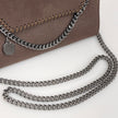 Borsa Stella McCartney Falabella Crossbody in Ecopelle Marrone con Catena Argentata