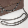 Borsa Stella McCartney Falabella Crossbody in Ecopelle Marrone con Catena Argentata