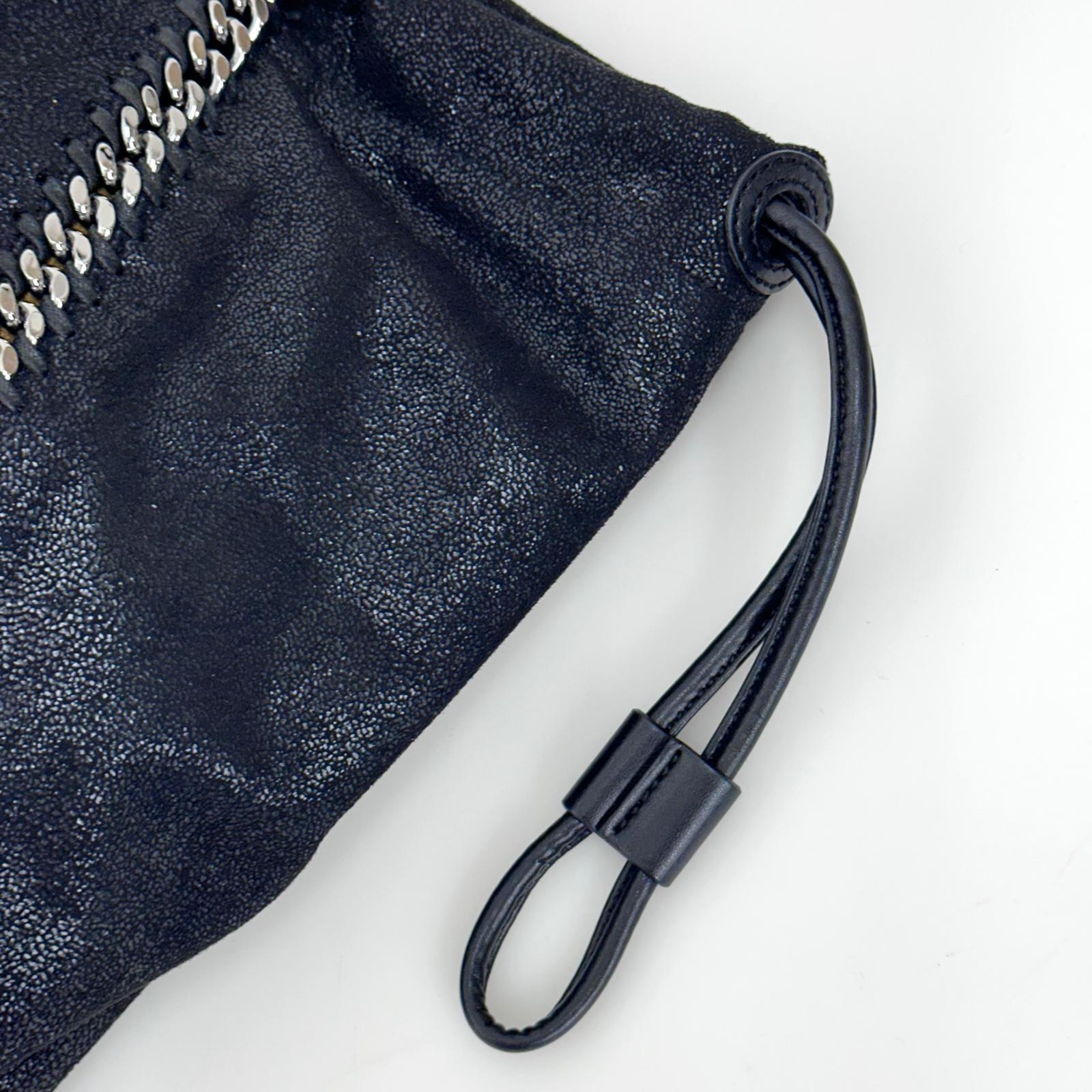 Stella McCartney Falabella Shopper Tote Nera e Ocra con Catena Argento
