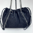 Stella McCartney Falabella Shopper Tote Nera e Ocra con Catena Argento