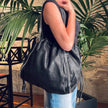 Stella McCartney Falabella Shopper Tote Nera e Ocra con Catena Argento