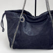 Stella McCartney Falabella Shopper Tote Nera e Ocra con Catena Argento