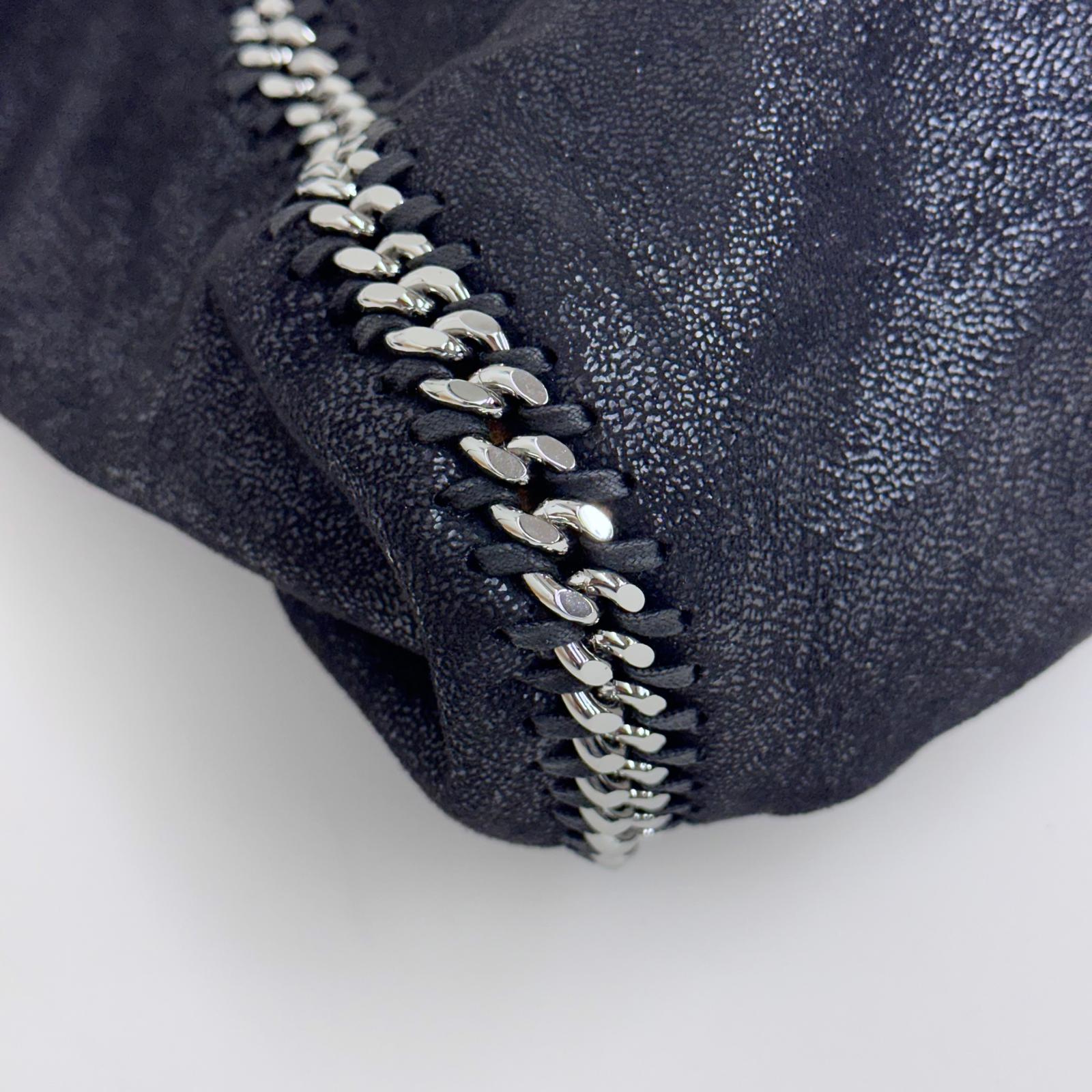 Stella McCartney Falabella Shopper Tote Nera e Ocra con Catena Argento