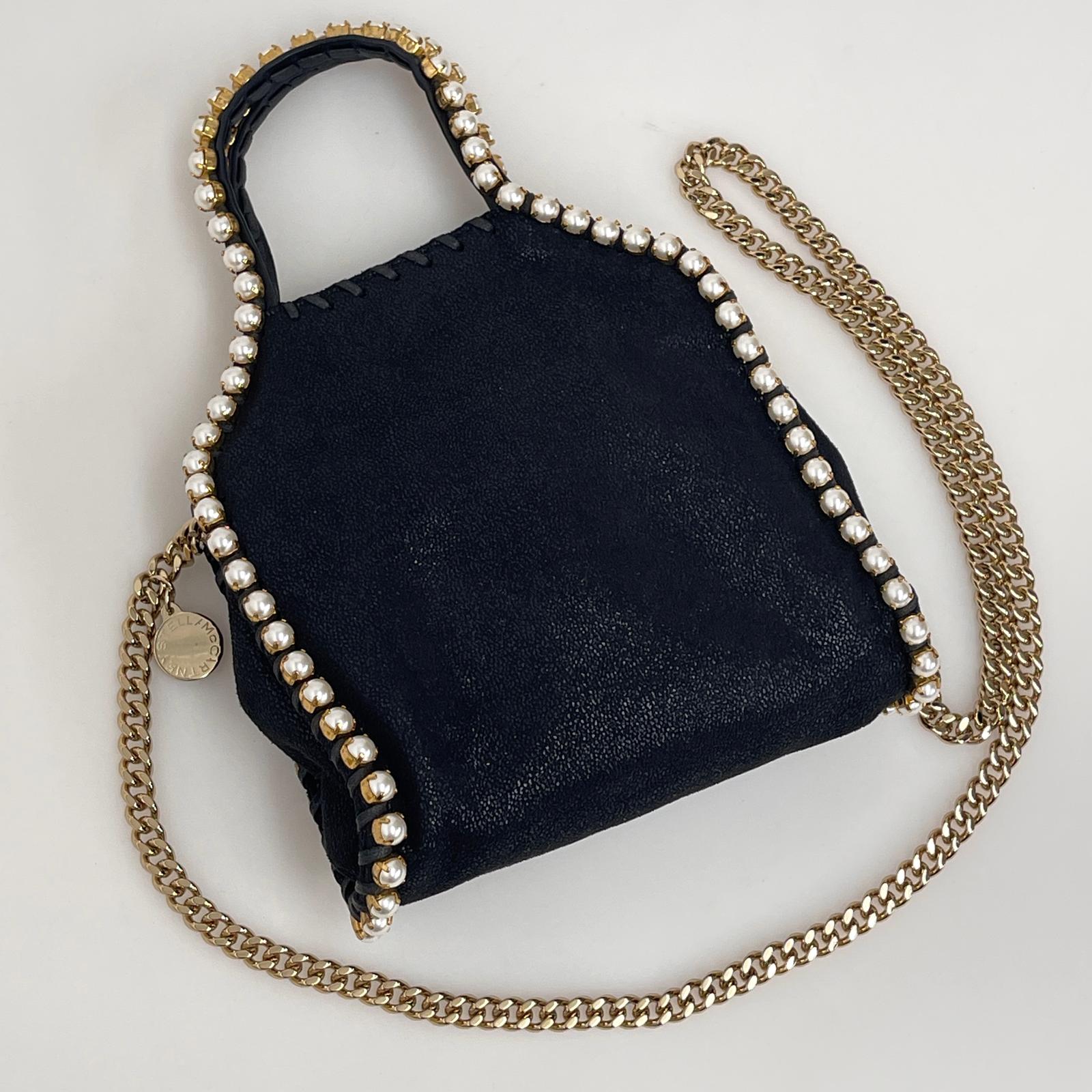 Stella McCartney borsa Falabella Mini Tote con perle