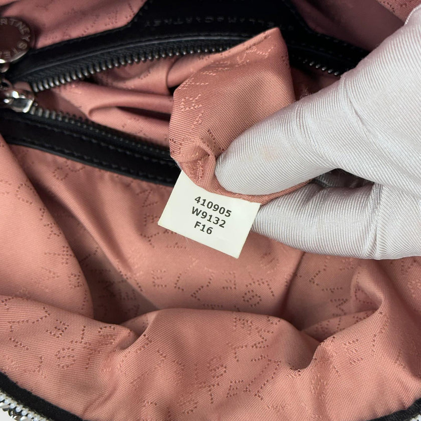 Stella McCartney zaino Falabella in Shaggy Deer nero