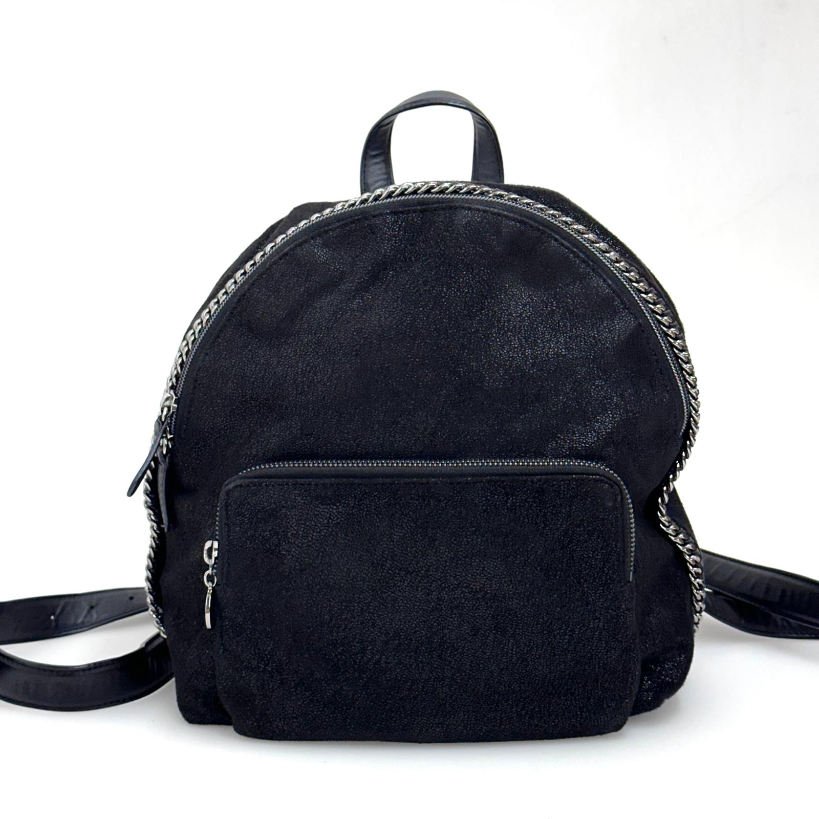 Stella McCartney zaino Falabella in Shaggy Deer nero