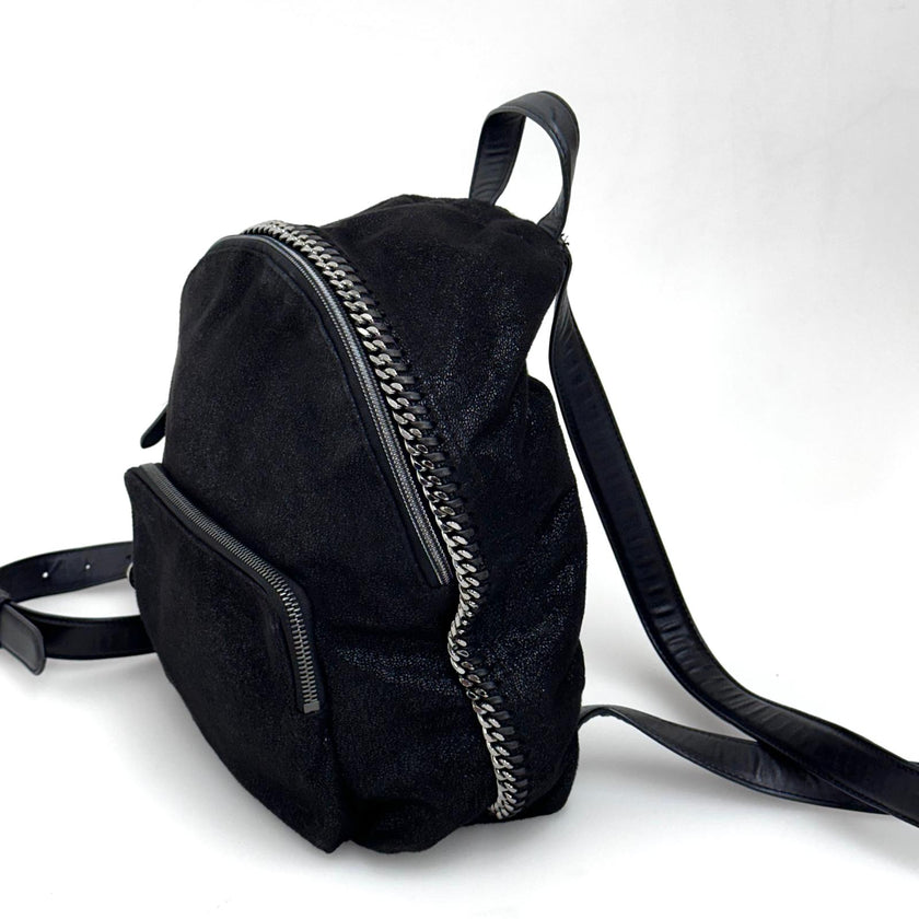 Stella McCartney zaino Falabella in Shaggy Deer nero