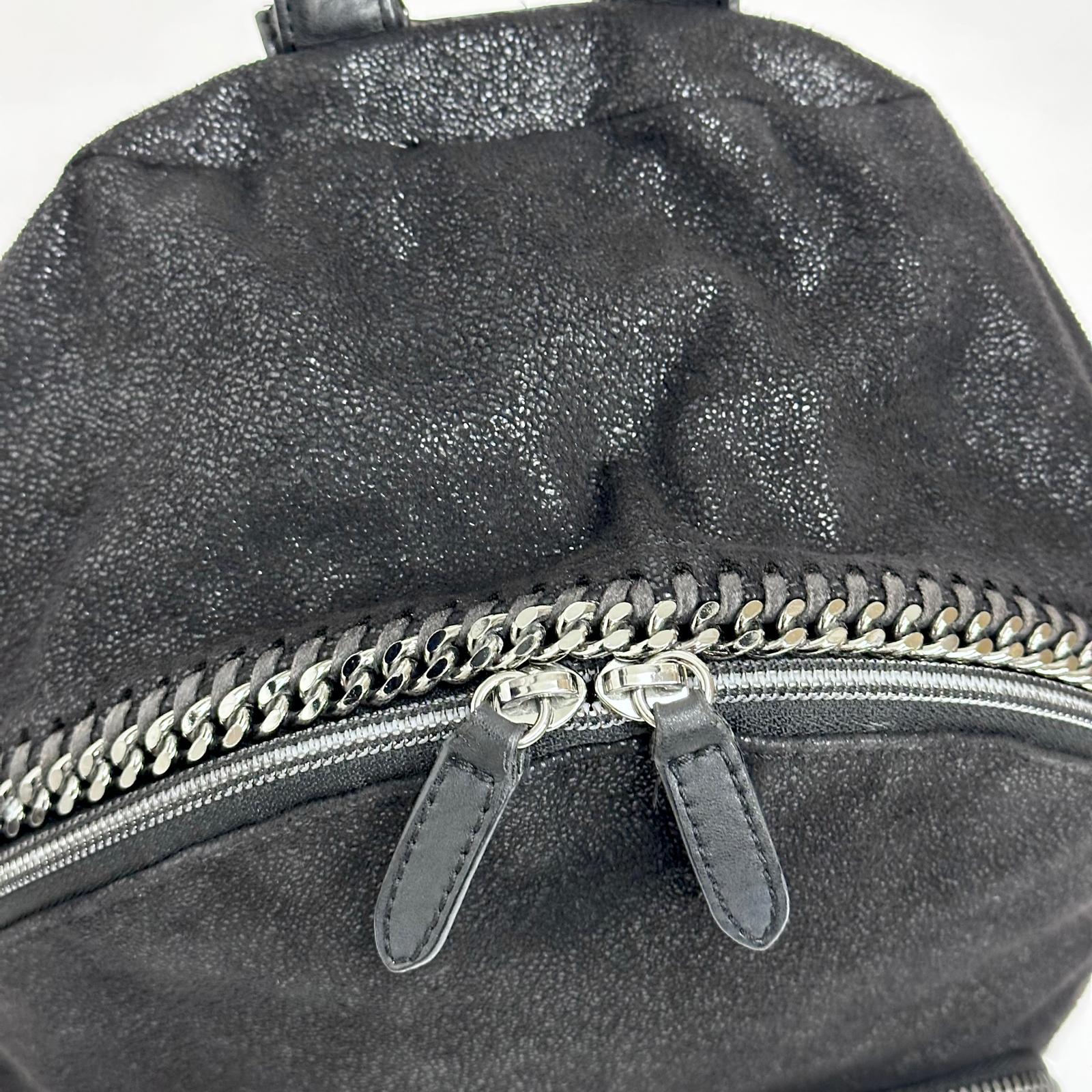 Stella McCartney zaino Falabella in Shaggy Deer nero