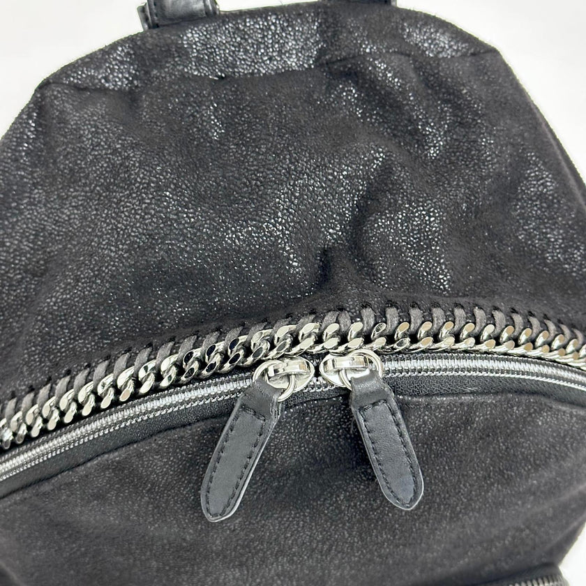 Stella McCartney zaino Falabella in Shaggy Deer nero