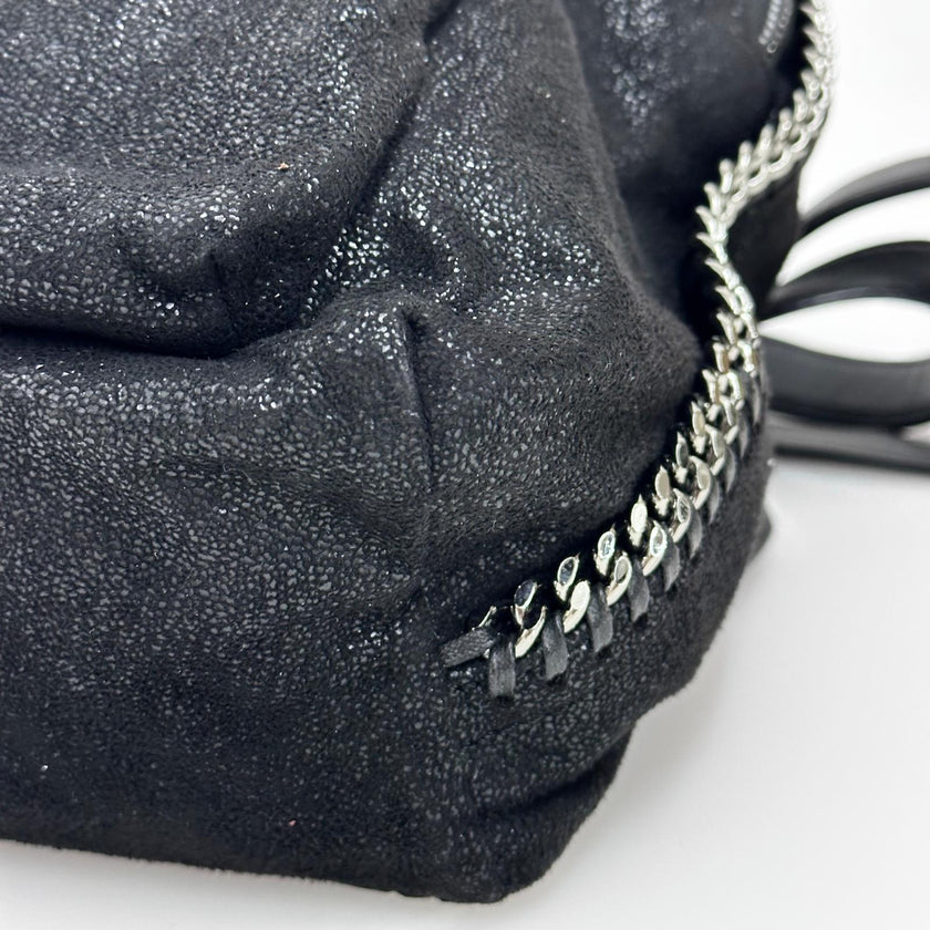 Stella McCartney zaino Falabella in Shaggy Deer nero