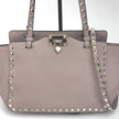 Valentino Garavani Borsa Rockstud in pelle cipria