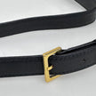 Valentino Garavani Borsa Vintage a Spalla in Pelle Nera e oro
