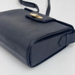 Valentino Garavani Borsa Vintage a Spalla in Pelle Nera e oro