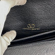 Valentino Garavani Borsa Vintage a Spalla in Pelle Nera e oro