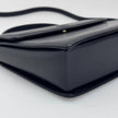 Valentino Garavani Borsa a Mano e Tracolla Pelle Martellata Nera Vintage Anni '80/'90