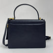 Valentino Garavani Borsa a Mano e Tracolla Pelle Martellata Nera Vintage Anni '80/'90