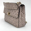 Valentino Garavani Borsa a Tracolla Rockstud Spike Media Nude Cipria
