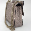 Valentino Garavani Borsa a Tracolla Rockstud Spike Media Nude Cipria