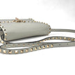 Valentino Garavani Borsa a Tracolla Rockstud in Pelle Grigia