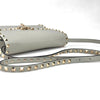 Valentino Garavani Borsa a Tracolla Rockstud in Pelle Grigia