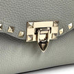 Valentino Garavani Borsa a Tracolla Rockstud in Pelle Grigia