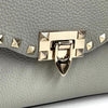 Valentino Garavani Borsa a Tracolla Rockstud in Pelle Grigia