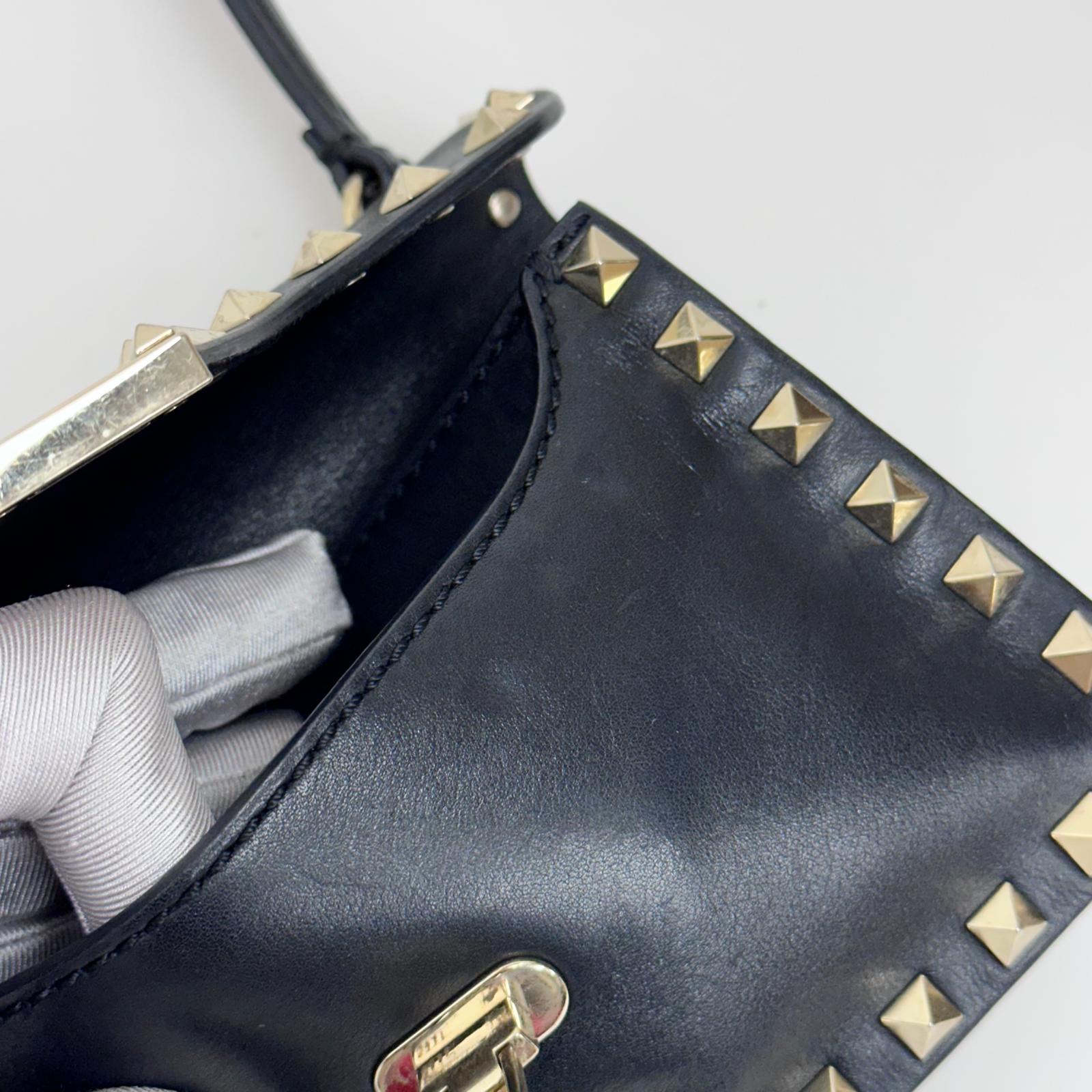 Valentino Garavani Rockstud Borsa a spalla in pelle nera