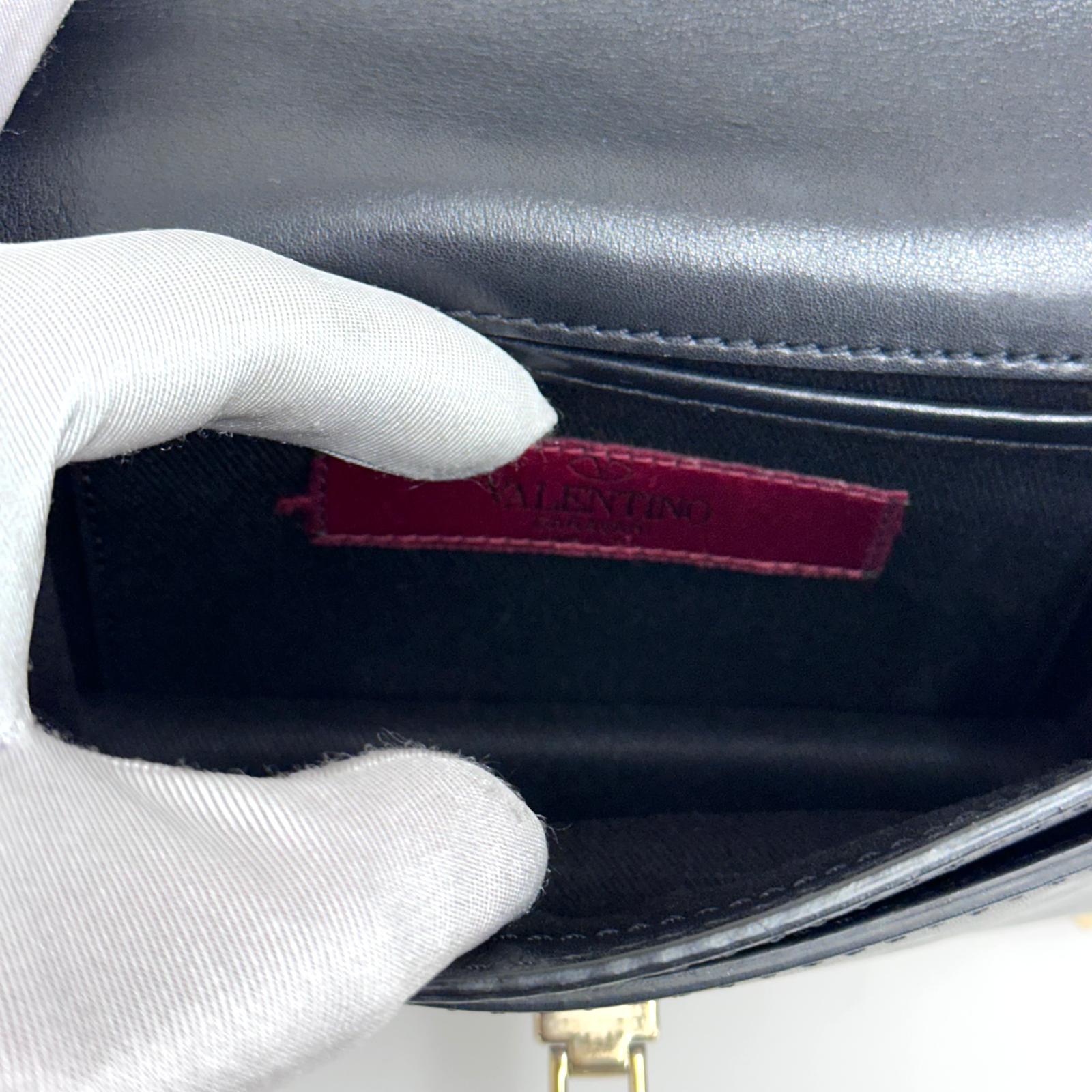 Valentino Garavani Rockstud Borsa a spalla in pelle nera