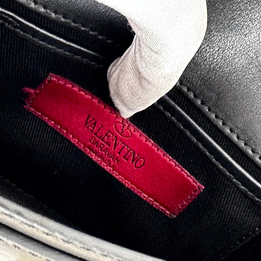 Valentino Garavani Rockstud Borsa a spalla in pelle nera