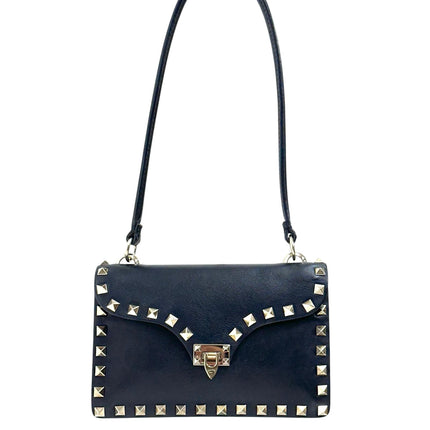 Valentino Garavani Rockstud Borsa a spalla in pelle nera