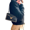Valentino Garavani Rockstud Borsa a spalla in pelle nera