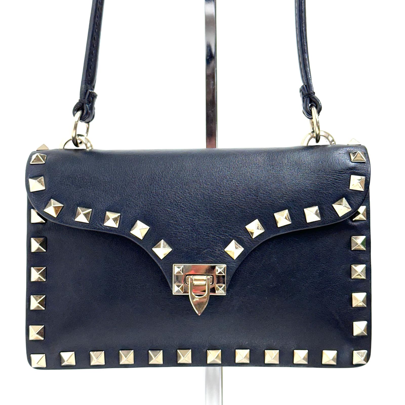 Valentino Garavani Rockstud Borsa a spalla in pelle nera