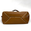 Valentino Rockstud Shopping Bag in Pelle Biscotto con Borchie