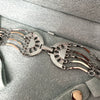 Collana Vintage Saint Laurent a Più Fili in Metallo Argento – Gioiello Statement Anni ’80