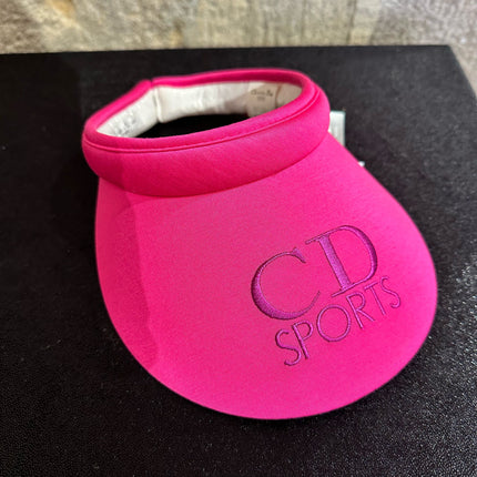 Visiera Vintage Christian Dior Sports in cotone fucsia