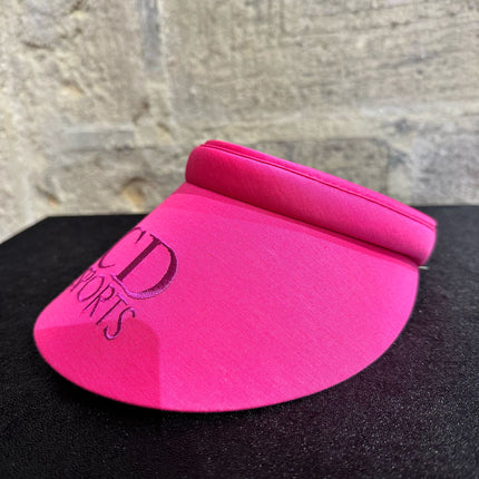 Visiera Vintage Christian Dior Sports in cotone fucsia