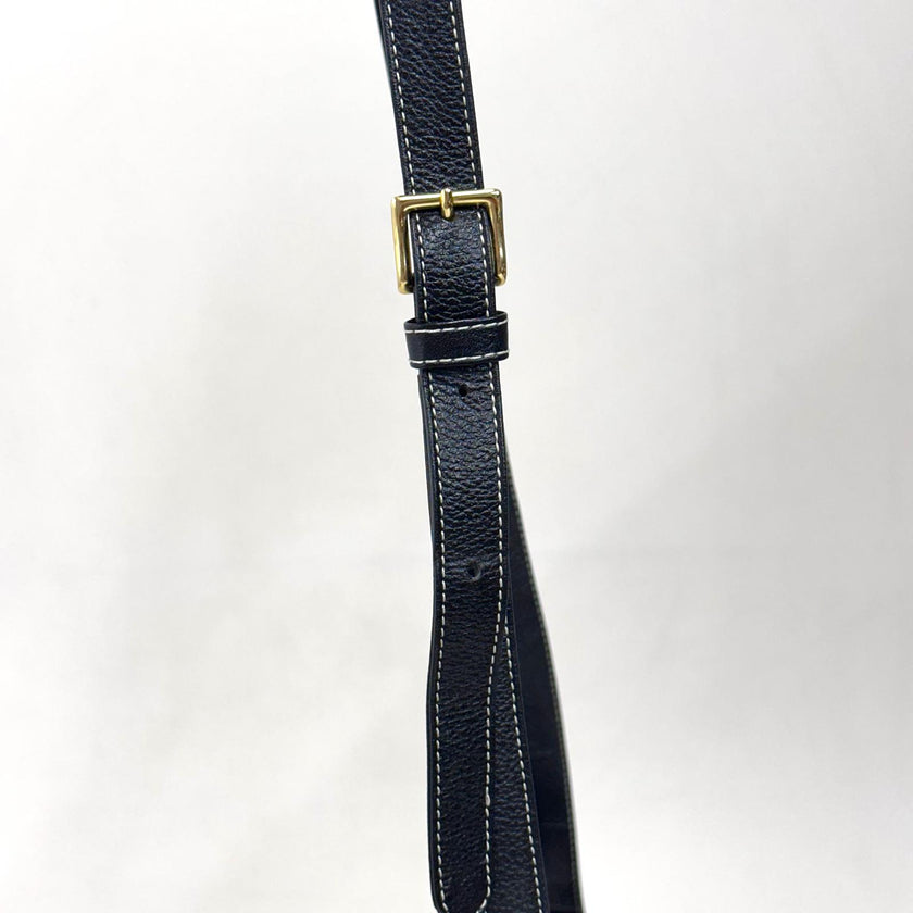 Yves Saint Laurent Borsa Vintage Bucket Nera in Pelle