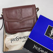 Yves Saint Laurent Borsa Vintage a Spalla in Pelle Marrone