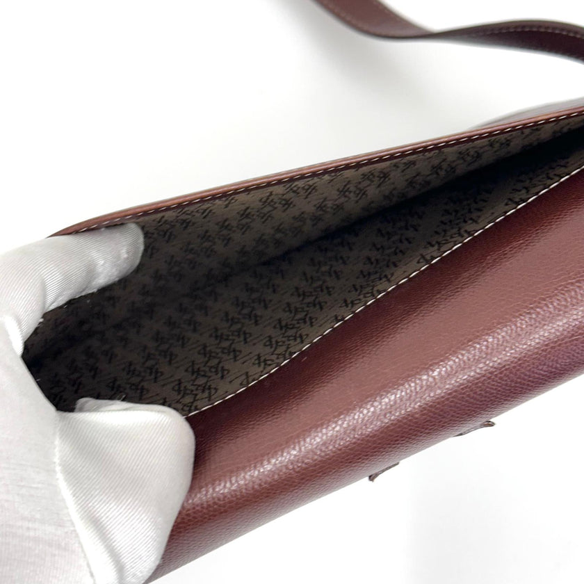Yves Saint Laurent Borsa Vintage a Spalla in Pelle Marrone